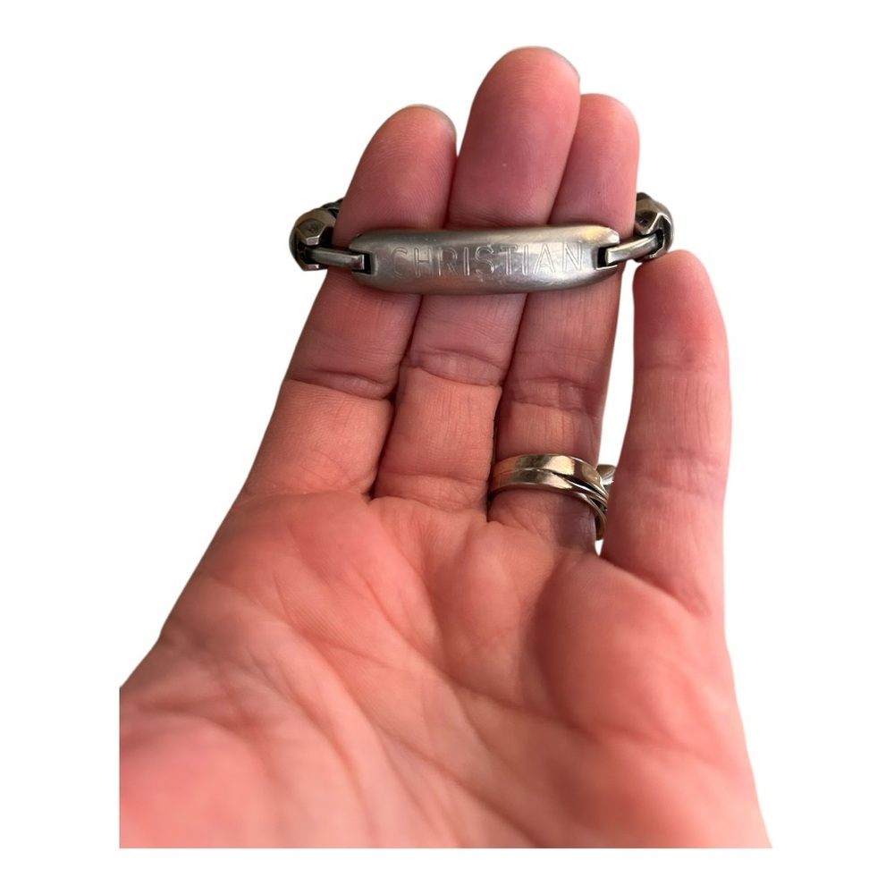 5/$25 Sale Vintage Speidel ID bracelet CHRISTIAN name Faith - Picture 6 of 7